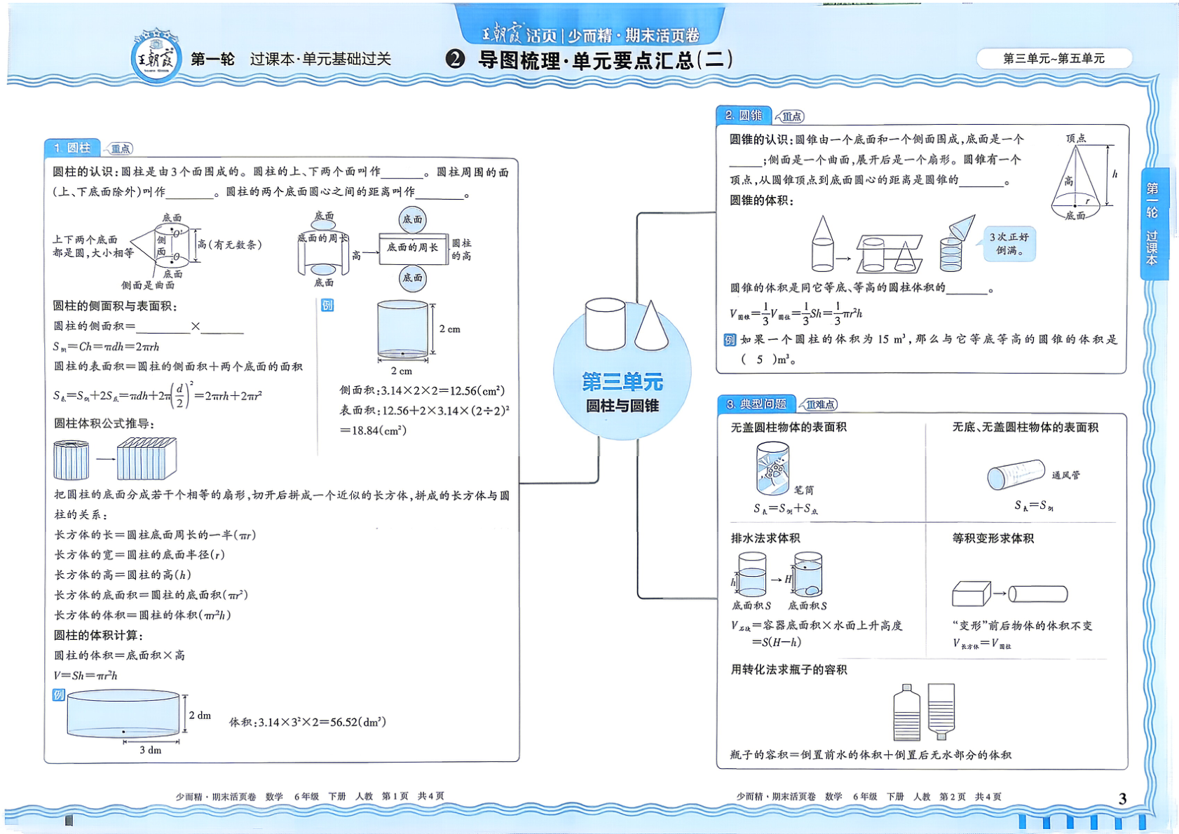 图片[3]-六年级下册（数学）王朝霞期末活页卷【电子版 可打印 含答案】（人教版）2026春