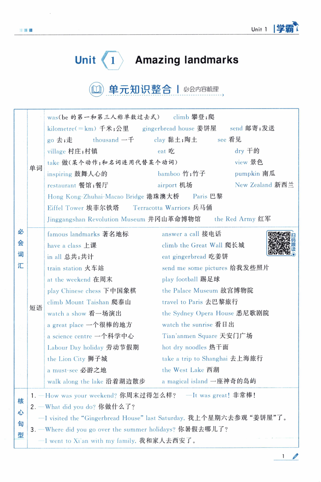 图片[6]-六年级上册（英语）五星学霸【电子版 可打印 含答案】（人教版）2026秋